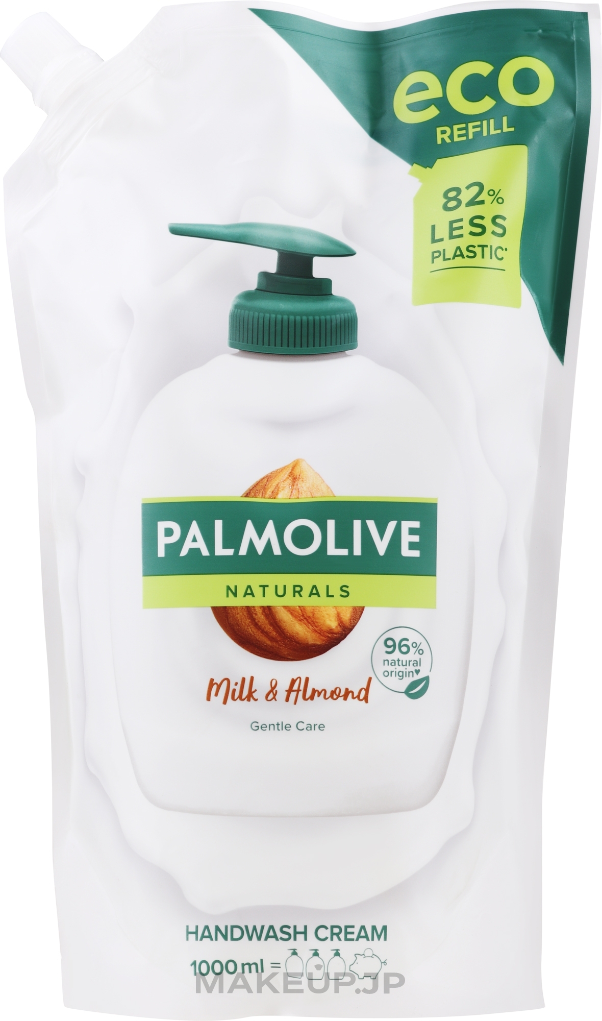 Gentle Care Liquid Hand Soap for Sensitive Skin - Palmolive Naturals Milk Almond Liquid Handwash Refill (refill) — photo 1000 ml