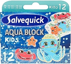 Fragrances, Perfumes, Cosmetics Kids Plasters - Salvequick Aqua Block Kids Slices