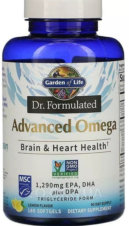 Fish Oil Dietary Supplement - Garden of Life Dr. Formulated Advanced Omega — photo N1