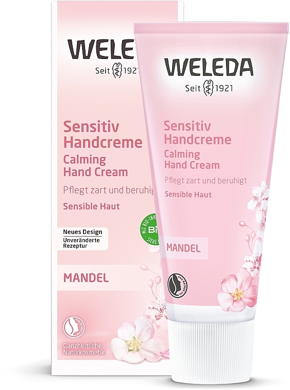 Delicate Almond Hand Cream - Weleda Mandel Sensitiv Handcreme — photo N2