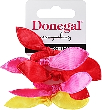 Fragrances, Perfumes, Cosmetics Hair Ties, 5 pcs, FA-5682+1, red + pink + yellow - Donegal