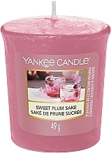 Fragrances, Perfumes, Cosmetics Scented Votive Candle "Sweet Plum Sake" - Yankee Candle Sweet Plum Sake