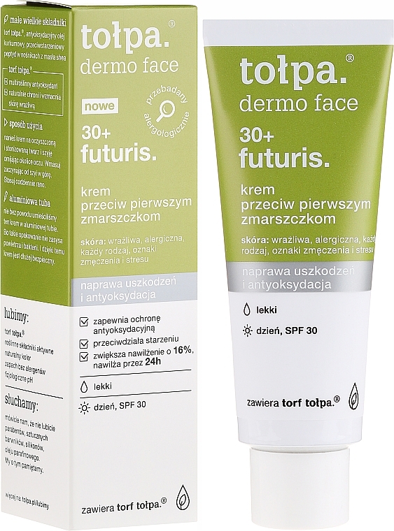 Day Face Cream from First Wrinkles SPF30 - Tolpa Dermo Face Futuris 30+ Face Cream SPF30 — photo N1