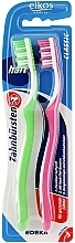 Medium Toothbrush "Classic", pink+green - Elkos Dental — photo N2