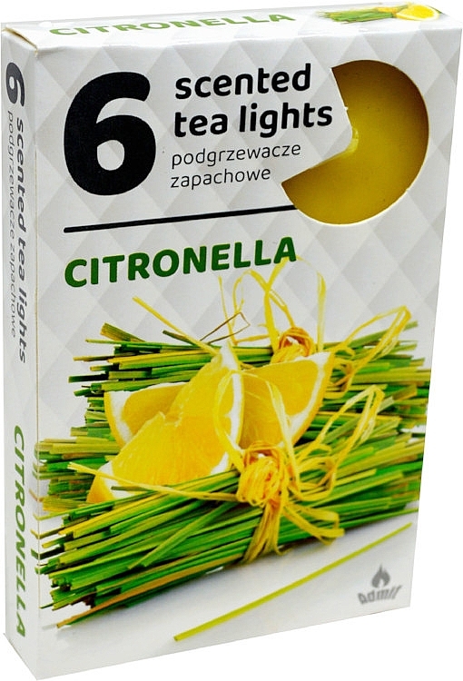 Tealights 'Citronella', 6 pcs - Admit Scented Tea Light Citronella — photo N1