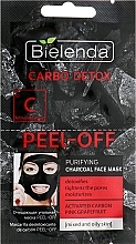 Fragrances, Perfumes, Cosmetics Cleansing Charcoal Mask - Bielenda Carbo Detox Peel-Off Purifying Charcoal Mask