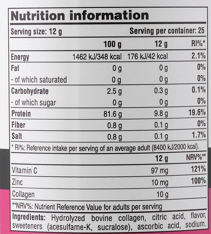 Tutti Frutti Flavored Collagen + Vitamin C and Zinc - PureGold Beef Collagen Tutti Frutti — photo N3