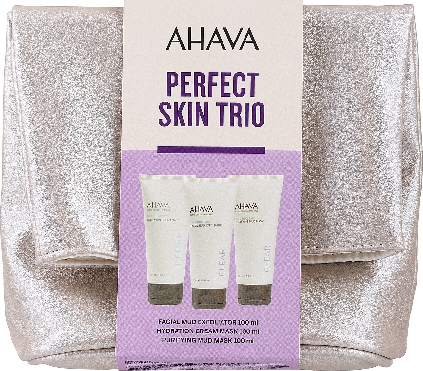 Set - Ahava Mask Trio (hyd/cr/mask/100ml + mask/100ml + exf/100ml) — photo N1