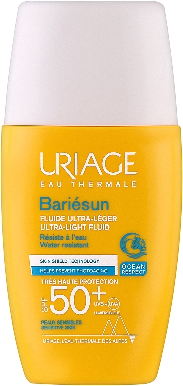 Face Sunscreen Fluid SPF50+ - Uriage Bariesun Ultra-Light Fluid SPF50+  — photo N1