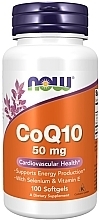 Coenzyme Q10, 50 mg, 100 softgels - Now Foods CoQ10 With Selenium & Vitamin E — photo N1