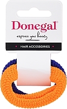 Fragrances, Perfumes, Cosmetics Hair Ties, FA-5642, orange + blue - Donegal