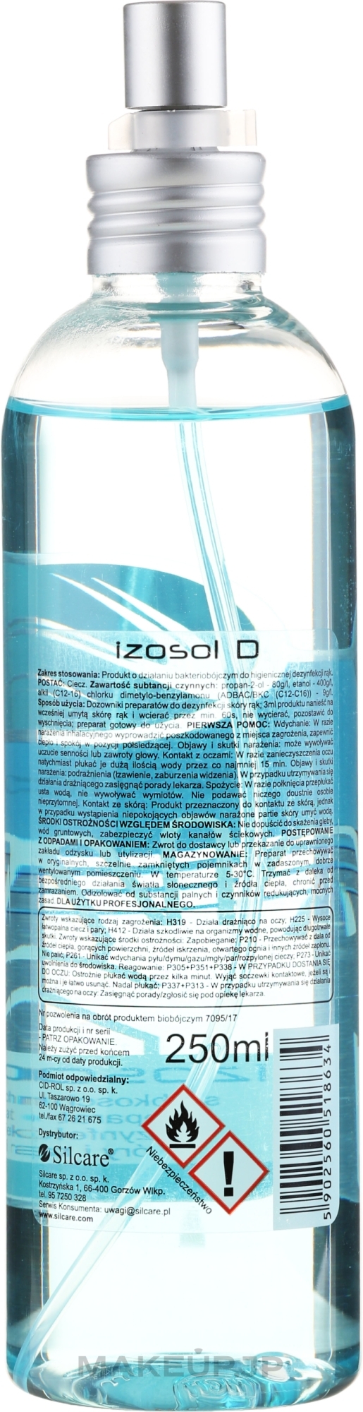 Hand Sanitizer - Silcare Izosol Spray Hand — photo 250 ml