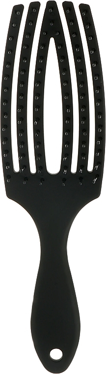 Vented 6-Row Massage Hair Brush, black - Avenir Cosmetics — photo N1