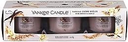 Scented Candle Set "Vanilla Creme Brulee" - Yankee Candle Vanilla Creme Brulee (candle/3x37g) — photo N1