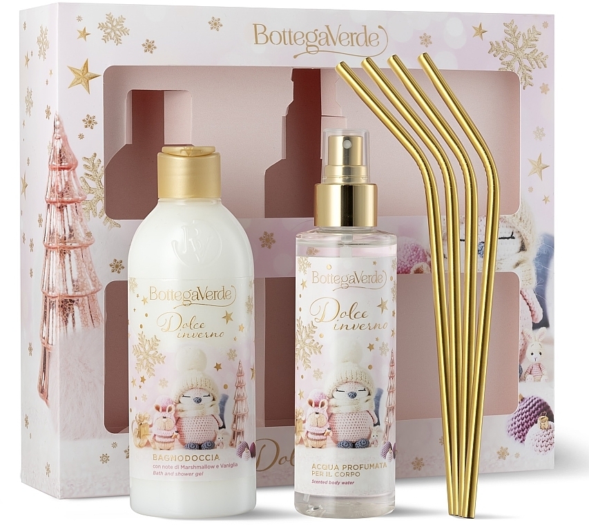 Set - Bottega Verde Dolce Inverno (sh/gel/250ml + b/mist/150ml + access) — photo N1