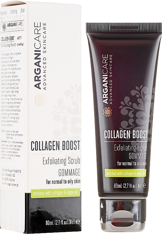 Face Scrub - Arganicare Collagen Boost Exfoliating Scrub — photo N1