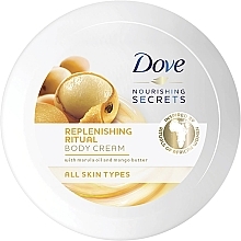 Fragrances, Perfumes, Cosmetics Body Cream "Mango" - Dove Nourishing Secrets Replenishing Ritual Body Cream