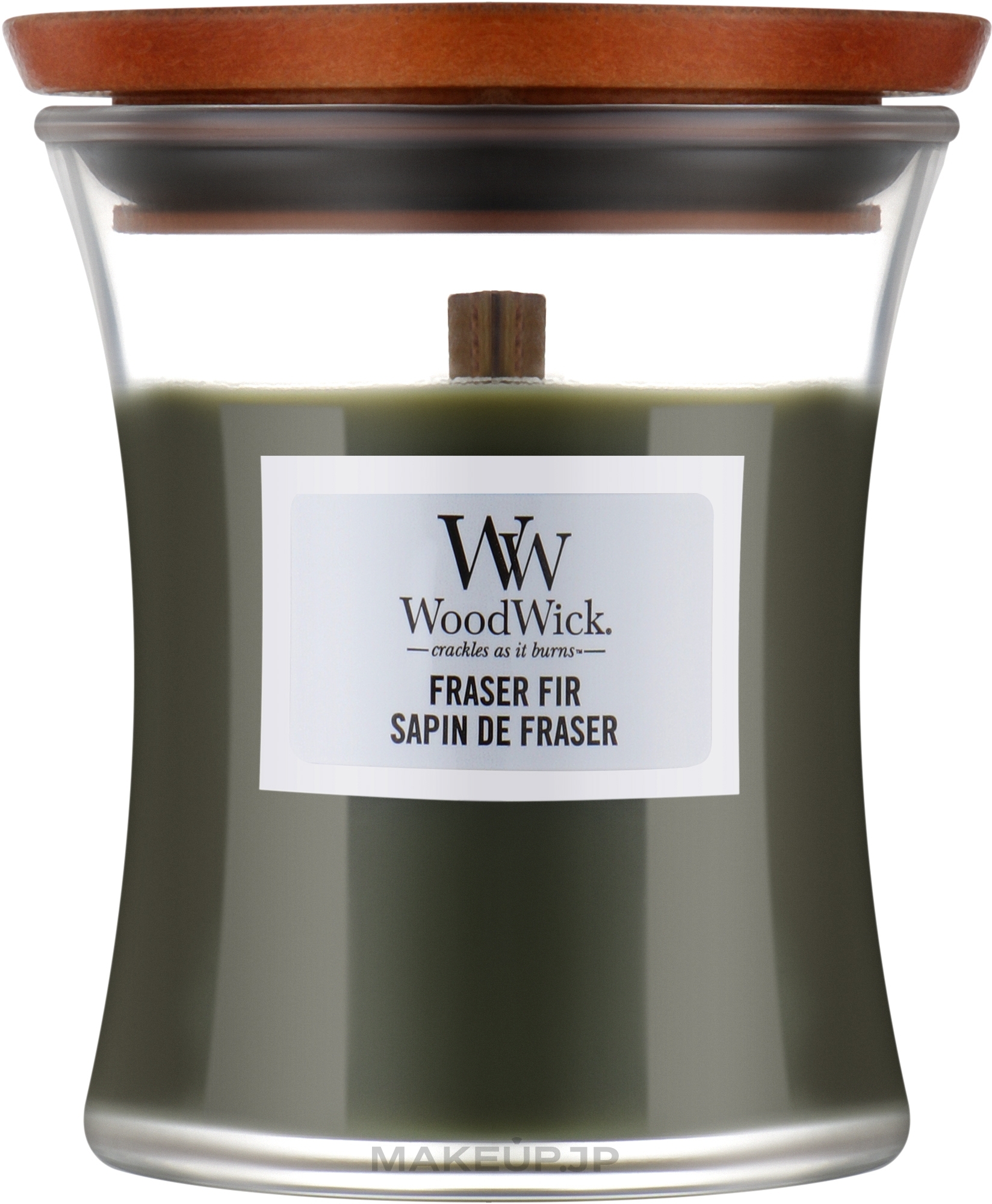 Scented Candle in Glass - WoodWick Hourglass Candle Frasier Fir — photo 85 g