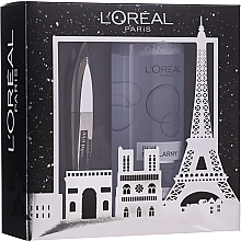 Set - L'oreal Paris Make-up Set (mascara/8.9ml + mic/water/400ml) — photo N1