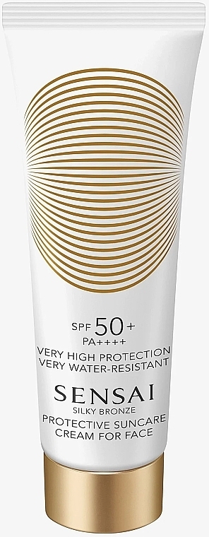 Face Sunscreen SPF50 - Sensai Silky Bronze Protective Suncare Cream For Face SPF50+ — photo N1