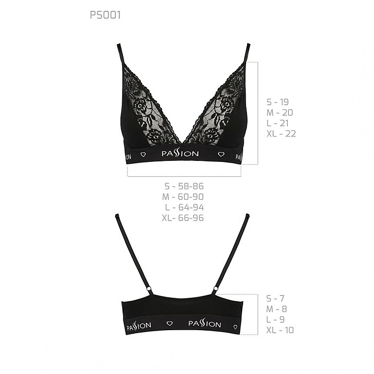 Elastic Top with Lace, TOP, PS001, black - Passion — photo N3