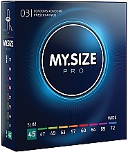 Latex Condoms, size 45, 3 pcs - My.Size Pro — photo N1