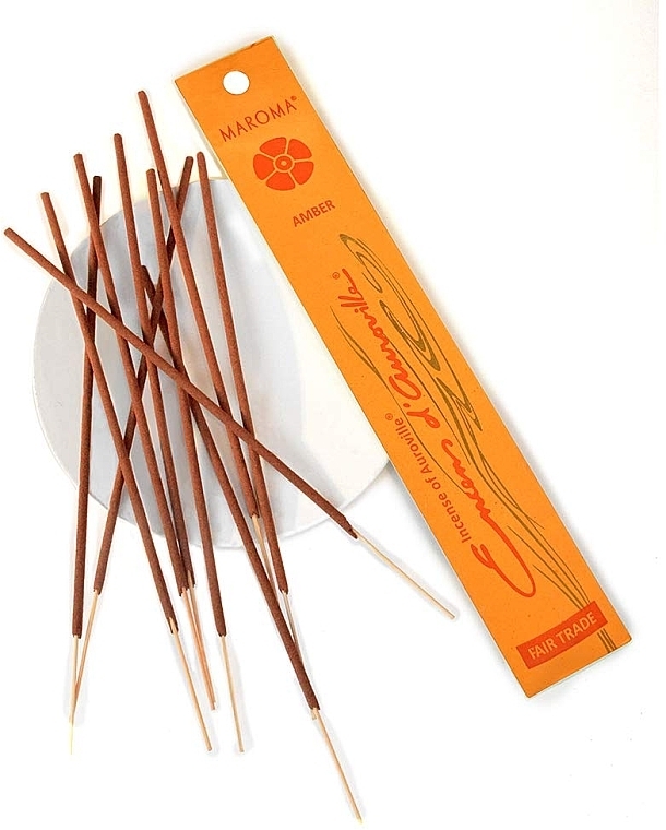 Amber Incense Sticks - Maroma Encens d'Auroville Stick Incense Amber — photo N2