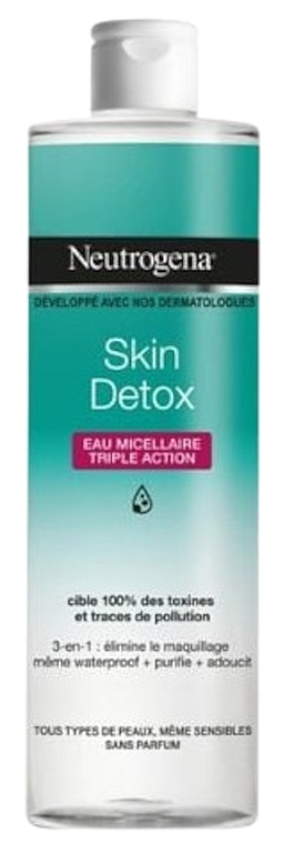 Micellar Water - Neutrogena Skin Detox EAU Micellaire Triple Action — photo N1