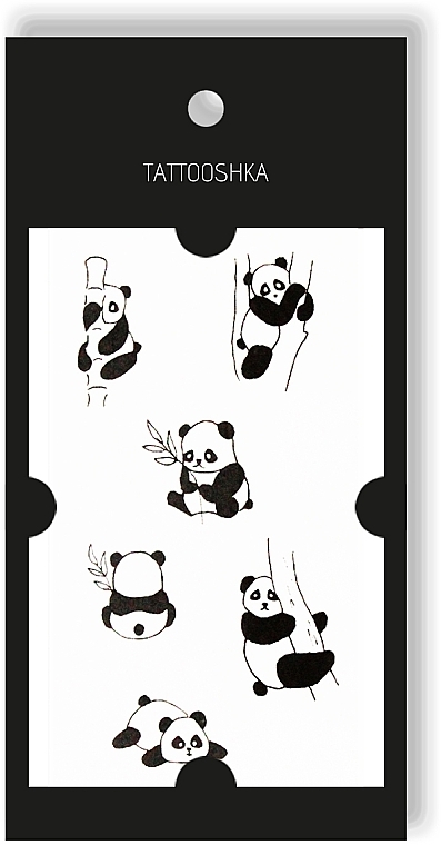 Temporary Tattoo "Mini Pandas" - Tattooshka — photo N2