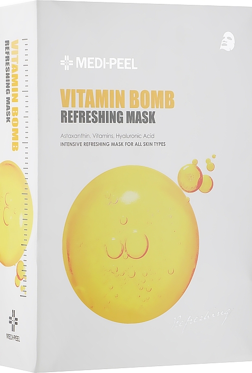 Toning Sheet Mask - Medi Peel Vitamin Bomb Refreshing Mask — photo N17