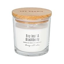 Leaf & Blackberry Scented Candle in Glass - Bispol Bay Leaf & Blackberry — photo N2