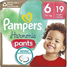 Harmonie ナッピー パンツおむつ、サイズ 6、15 kg 以上、19 個。 - Pampers	 — photo N1