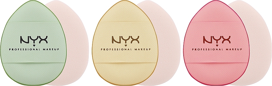 GIFT! Mini Makeup Sponges, 3 pcs. - NYX Professional Makeup — photo N1