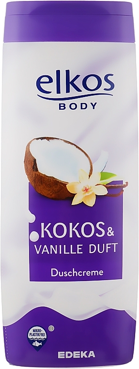 Shower Cream "Coconut & Vanilla" - Elkos Coconut & Vanilla Shower Gel — photo N1