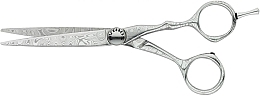 Straight Hairdressing Scissors, 9012 - Tondeo Mythos Damask Offset 6" Hair Styling Scissors — photo N2