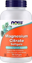 Fragrances, Perfumes, Cosmetics Magnesium Citrate Minerals, softgels - Now Foods Magnesium Citrate Softgels