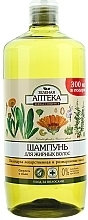 Shampoo "Healing Calendula & Rosemary Oil" - Green Pharmacy — photo N3