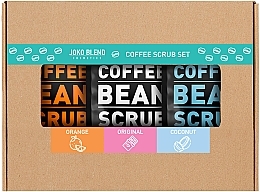 Fragrances, Perfumes, Cosmetics Coffee Body Scrub Set, 3 pcs - Joko Blend Coffee Set (scrub/3x50g)