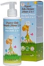 Fragrances, Perfumes, Cosmetics 2-in-1 Organic Baby Shampoo-Gel - Azeta Bio Organic Baby Shampoo Shower 2 in 1