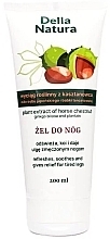 Fragrances, Perfumes, Cosmetics Gel for Relieving Leg Fatigue - Della Natura Foot Gel Plant Extract Of Horse Chestnut Ginkgo Biloba and Plantain