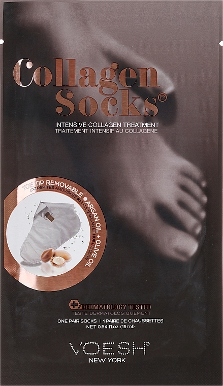 Collagen Foot Socks - Voesh Collagen Socks Intensive Collagen Treatment — photo N1