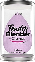 Makeup Sponge, lilac - Clavier Tender Blender Super Soft — photo N1