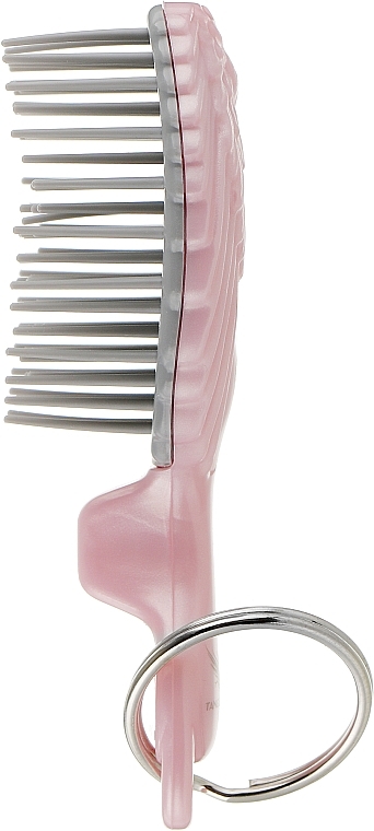 Kids Hair Brush-Keychain, light pink - Tangle Angel Baby Brush Pink — photo N2