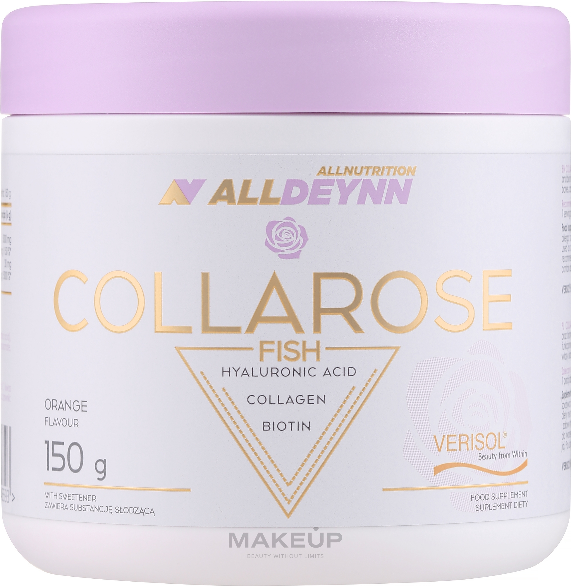 Orange Collagen with Fish Collagen Hydrolyzate - AllNutrition AllDeynn CollaRose Fish Orange — photo 150 g