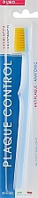 Fragrances, Perfumes, Cosmetics Plaque Control Toothbrush, hard, light blue - Piave Toothbrush Hard