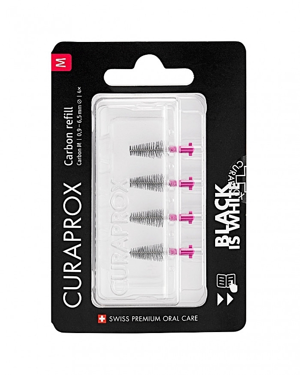 Brush Set 'Black Is White CPS Carbon', M - Curaprox — photo N1