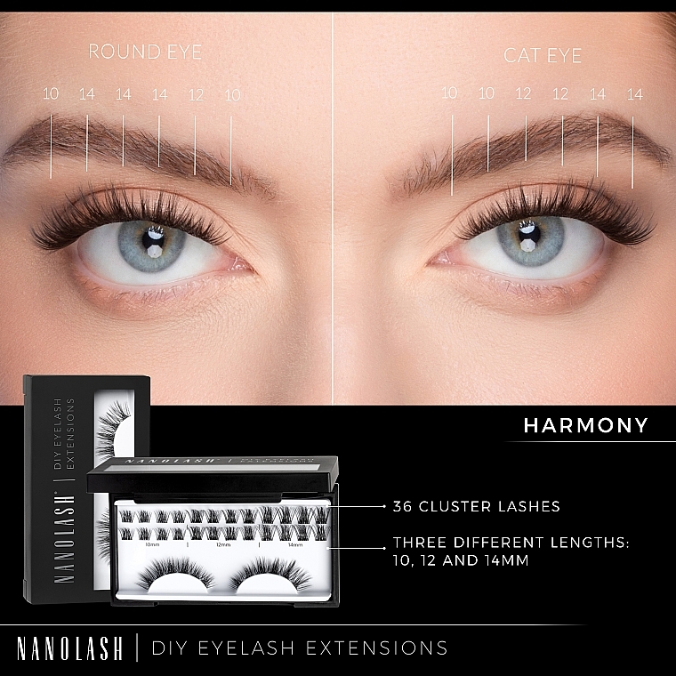 False Eyelashes - Nanolash Diy Eyelash Extensions Harmony — photo N5