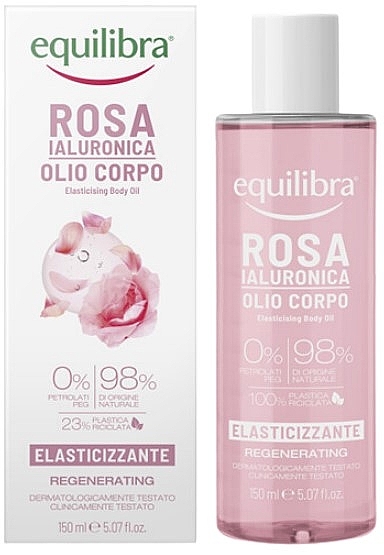 Body Oil - Equilibra Rosa Elasting Body Oil  — photo N1