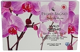 Fragrances, Perfumes, Cosmetics Set - Primo Bagno Wild Orchid Bath Gift Set (sh/gel/150 ml + b/lot/100 ml + soap/100 g+ sponge)