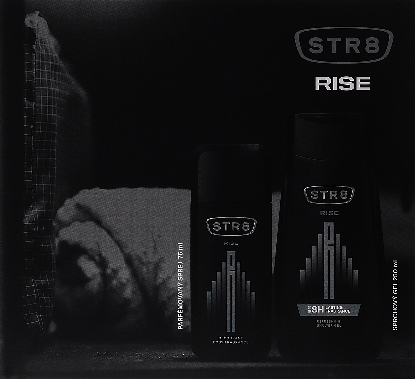 STR8 Rise - Cosmetic Set for Men (deo/spray/75ml + sh/gel/250ml) — photo N1